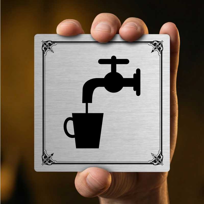 Pitná voda, 148x148mm, bílá, Nebraska